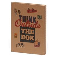 Liz Kf510a Kraft Defter 20X28cm 3 Bölümlü Think Outside The Box