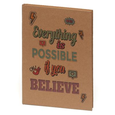 Liz Kf510a Kraft Defter 20X28cm 3 Bölümlü Everything İs Possible