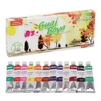 Mikro Gj-12 Tüp Guaj Boya 12 Renk