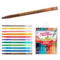 Mikro Mb-12 Çevirmeli Mum Boya 12 Renk (Kısa Boy)