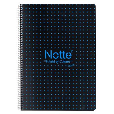 Notte Black Pp. Sp. Defter A4 60 Yaprak Kareli Mavi