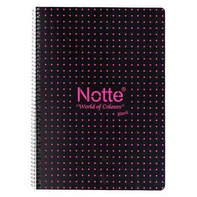 Notte Black Pp. Sp. Defter A4 60 Yaprak Kareli Pembe