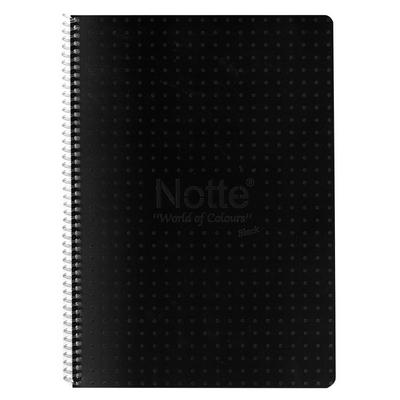 Notte Black Pp. Sp. Defter A4 60 Yaprak Çizgili Siyah