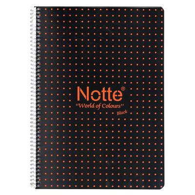 Notte Black Pp. Sp. Defter A4 80 Yaprak Çizgili Turuncu