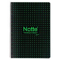 Notte Black Pp. Sp. Defter A4 80 Yaprak Çizgili Yeşil