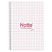 Notte White Pp. Sp. Defter A4 60 Yaprak Kareli Kırmızı