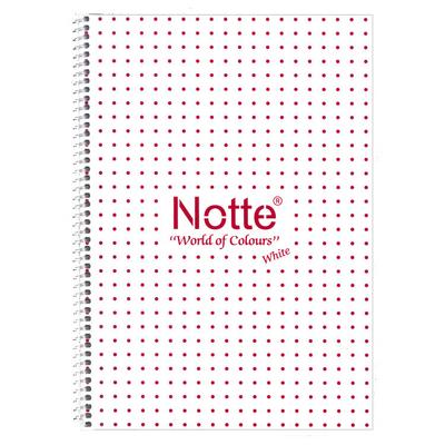 Notte White Pp. Sp. Defter A4 100 Yaprak Kareli Kırmızı