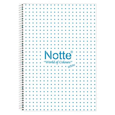Notte White Pp. Sp. Defter A4 60 Yaprak Çizgili Turkuaz