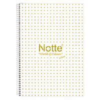 Notte White Pp. Sp. Defter A4 100 Yaprak Çizgili Turuncu