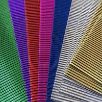 Oluklu Karton 50X70cm Metalik Pembe