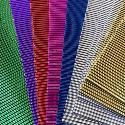 Oluklu Karton 50X70cm Metalik Altın