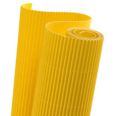 Oluklu Karton 50X70cm Koyu Sarı