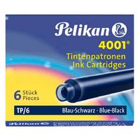 Pelikan 4001 Mürekkep Dolmakalem Kartuşu 6'Lı Royal Mavi