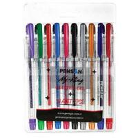 Pensan My King Simli Jel Tükenmez Kalem 10'Lu Paket