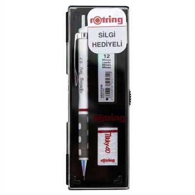 Rotring Tikky Versatil Kalem Silgi Ve Uç Set 0,7Mm Beyaz