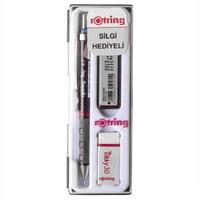 Rotring Tikky Versatil Kalem Silgi Ve Uç Set 0,7Mm Bordo