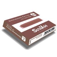 Scrikss Dolma Kalem Mürekkep Kartuşu 6'Lı Kahverengi