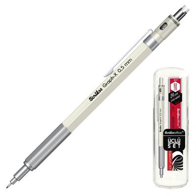 Scrikss Graph-X Versatil Kalem Üçlü Set 0,5Mm Beyaz