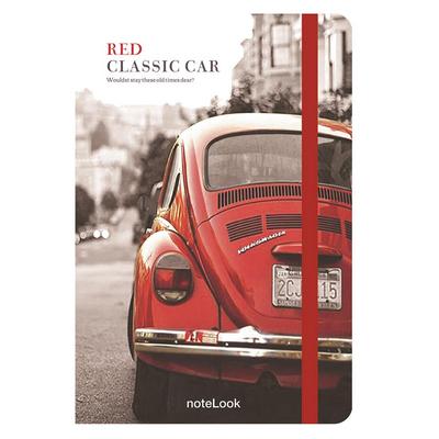 Scrikss Notelook A5 Defter Red Classic Car Çizgili