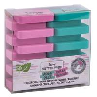 Serve Steps Silgi 2'Li Pastel Pembe - Yeşil
