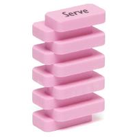 Serve Steps Silgi Pastel Pembe