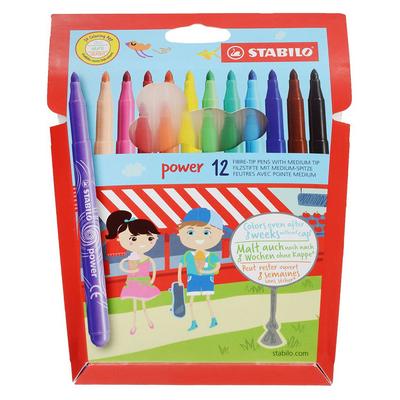 Stabilo Power Keçeli Kalem 12 Renk