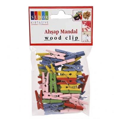 Südor Ahşap Küçük Mandal 2,5Cm Renkli