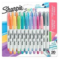 Sharpie S-Note Kreatif Kesik Uçlu Permanent Marker 20 Renk