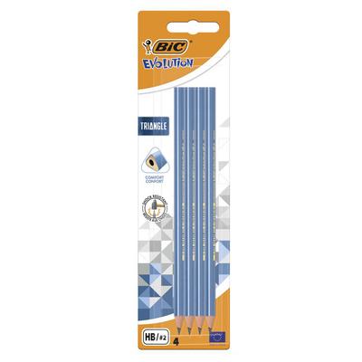 Bic Evolution Triangle Üçgen Gövdeli Kurşun Kalem Hb 4'Lü Paket
