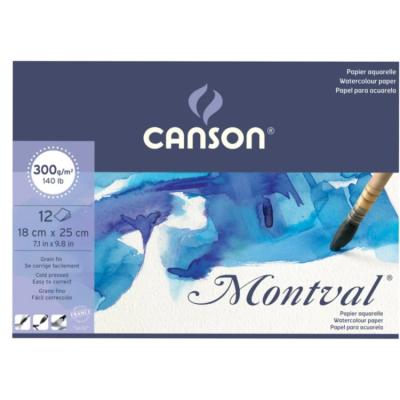 Canson Montval Suluboya Defteri 300Gr 18X25 12 Yaprak