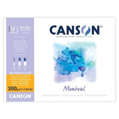 Canson Montval Suluboya Defteri 300Gr 24X32 12 Yaprak