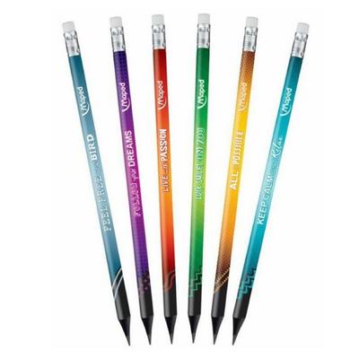 Maped Black Peps Energy Silgili Üçgen Kurşun Kalem (Adet)