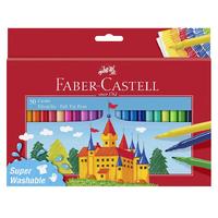 Faber-Castell Süper Yıkanabilir Keçeli Kalem Boya 50 Renk