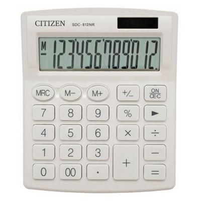Citizen Sdc-812Nr Hesap Makinesi Beyaz