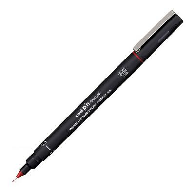 Uniball Pin 03-200 Fine Line Çizim Kalemi Kırmızı 0,3Mm