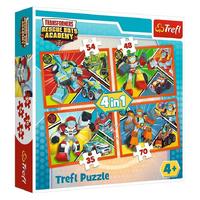 Trefl 34310 Puzzle Yapboz Rescue Bots Academy 4'Lü