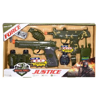 Special Force Asker Seti Sesli Ve Işıklı Çift Silahlı