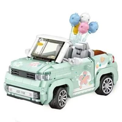 Loz 1132 Balon Arabası Yeşil 779 Parça Block Puzzle
