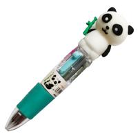 Çoklu Mini Tükenmez Kalem Panda 4 Renk 1 Kalemde