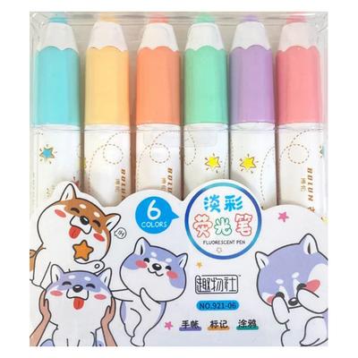 Maxx 921-06 Mini Fosforlu Kalem Seti 6'Lı Set