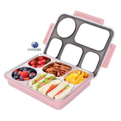 Vagon Life Bl50122 Çelik Hazneli Lunch Box Beslenme Kabı Pembe