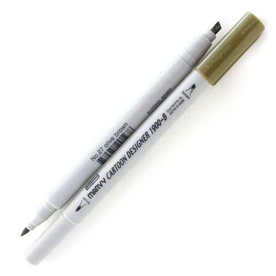 Marvy 1900-B Cartoon Designer Marker 27 Olive Brown
