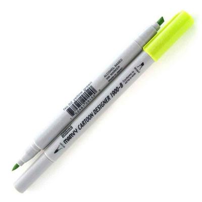 Marvy 1900-B Cartoon Designer Marker 52 Yellow Green