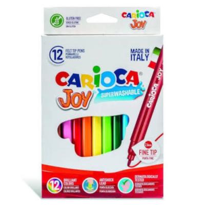 Carioca Joy Süper Yıkanabilir Keçeli Boya Kalemi 12 Renk