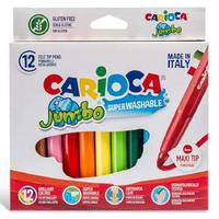 Carioca Süper Yıkanabilir Jumbo Keçeli Boya Kalemi 12 Renk
