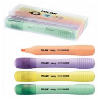 Milan Sway Fosforlu İşaretleme Kalemi Pastel Renkler 4'Lü Set