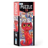 Blue Focus Games Mini Puzzle 78 Parça Red Cat