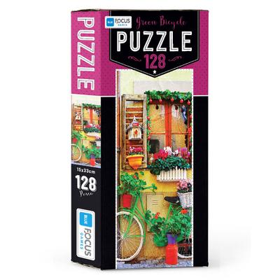 Blue Focus Games Mini Puzzle 128 Parça Green Bicycle