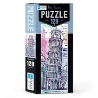Blue Focus Games Mini Puzzle 128 Parça Pisa Tower