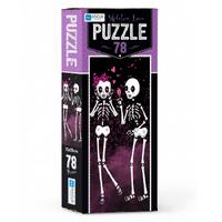 Blue Focus Games Mini Puzzle 78 Parça Skeleton Love